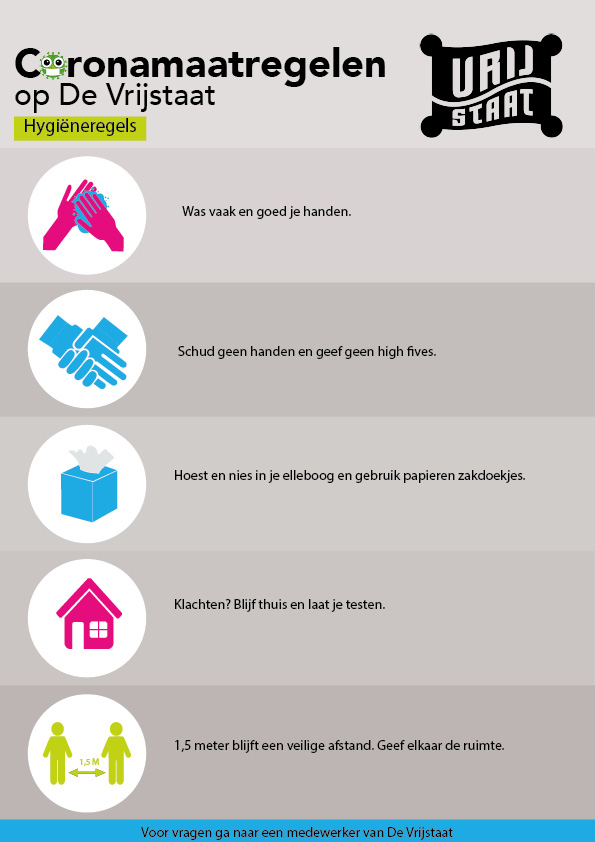 poster Hygiene regels De Vrijstaat